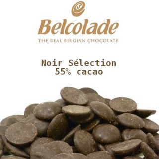 Chocolat noir Belcolade - Noir Sélection 55% Chocolat noir Belcolade - Noir Sélection 55%
