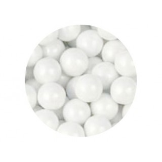 Perle chocolatée 10 mm - Blanc Perle chocolatée 10 mm - Blanc