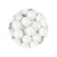 Perle chocolatée 10 mm - Blanc