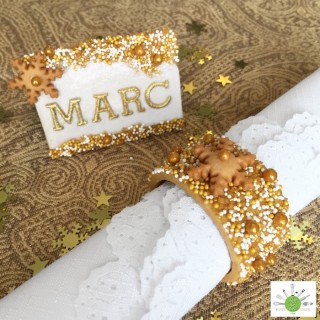 Ensemble pour biscuit - Anneaux à serviettes de table en papier Ensemble pour biscuit - Anneaux à serviettes de table en papier