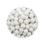 Perle chocolatée 10 mm - Blanc perlé