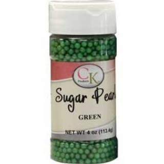 Perle verte en sucre 3-4 mm Perle verte en sucre 3-4 mm