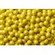 Perle chocolatée 10 mm - Jaune perlé