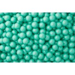 Perle chocolatée 10 mm - Turquoise perlé