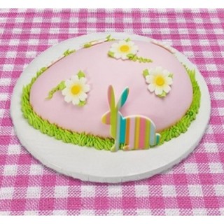 Lapin de Pâques en gumpaste 4'' - Rayures Lapin de Pâques en gumpaste 4'' - Rayures