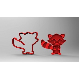Découpoir et embosseur Raton laveur 3'' Découpoir et embosseur Raton laveur 3''