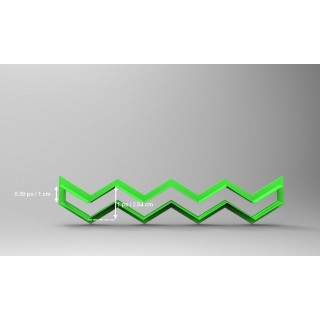 Découpoir Chevron infini 1" Découpoir Chevron infini 1"