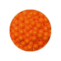 Perle chocolatée 10 mm - Orange