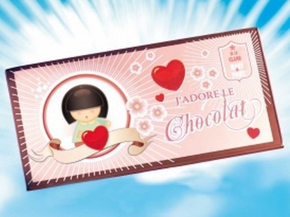 Impression Carte De Voeux J Adore Le Chocolat