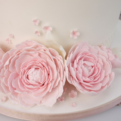 Fondant gâteau Décoration en Acier Inoxydable Outils Pivoine Fleur Feuilles Cutters Set _ Ti