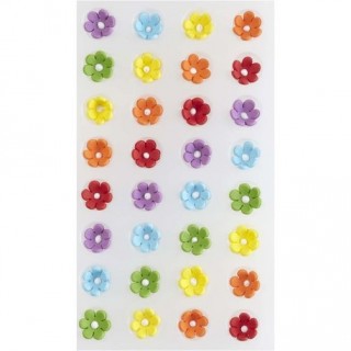 Minis fleurs multicolores en glace royale Minis fleurs multicolores en glace royale