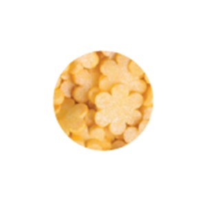 Décorette - Fleur jaune lustré Décorette - Fleur jaune lustré
