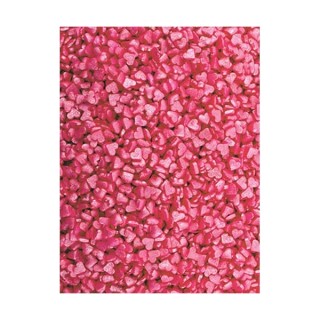 Décorette - Micro coeur rose lustré Décorette - Micro coeur rose lustré