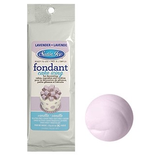 Fondant à rouler Satin Ice - Lavande 125g Fondant à rouler Satin Ice - Lavande 125g