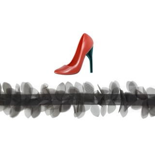 Soulier talon haut rouge 3-D Soulier talon haut rouge 3-D