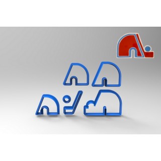Découpoir Logo Nordiques de Québec Deluxe 4'' Découpoir Logo Nordiques de Québec Deluxe 4''