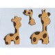 Moule à chocolat Famille Girafe
