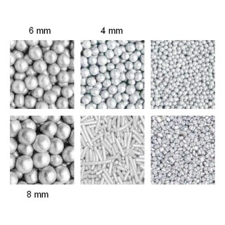Perles, sucre et vermicelle - 100% naturel - Argent Perles, sucre et vermicelle - 100% naturel - Argent