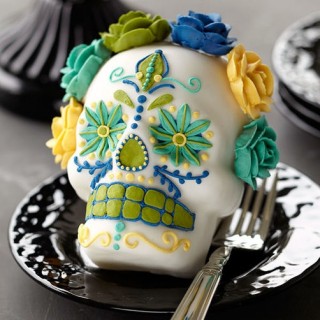 Moule à gâteau Petite tête de mort 3-D Moule à gâteau Petite tête de mort 3-D