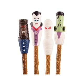 Moule à chocolat pretzel - Personnages d'Halloween Moule à chocolat pretzel - Personnages d'Halloween