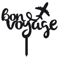 Ornement Acrylique noir - Bon Voyage