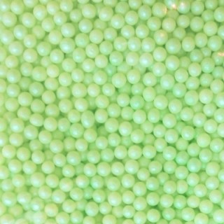 Perle verte pâle en sucre 3-4 mm Perle verte pâle en sucre 3-4 mm