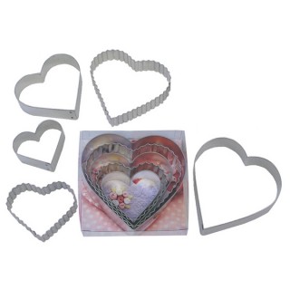 Emporte-pièces Les coeurs unis et dentelés Emporte-pièces Les coeurs unis et dentelés
