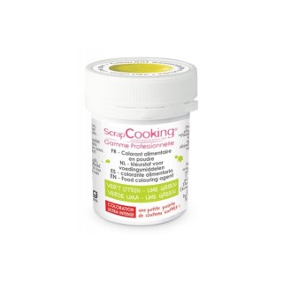 Colorant en poudre hydrosoluble - Vert citron Colorant en poudre hydrosoluble - Vert citron