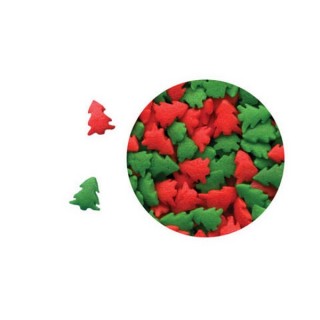 Mini sucre Sapin rouge et vert Mini sucre Sapin rouge et vert