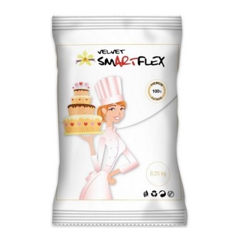 Fondant à rouler Smartflex Velvet - Blanc 250g Fondant à rouler Smartflex Velvet - Blanc 250g