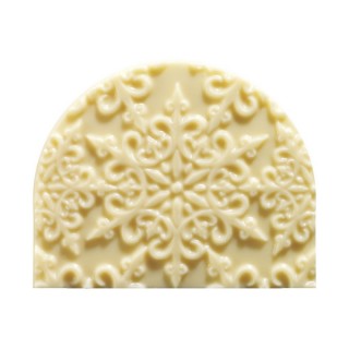 Moule embout de bûche Flocon de neige Moule embout de bûche Flocon de neige