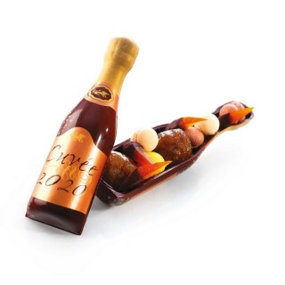 Moule imprimé Bouteille de champagne 2020 Moule imprimé Bouteille de champagne 2020