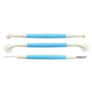 Ensemble 3 outils pour fondant et gumpaste Ensemble 3 outils pour fondant et gumpaste