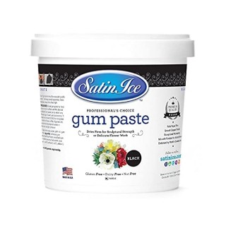 Gumpaste ( pastillage ) Satin Ice - Noir 2 lb Gumpaste ( pastillage ) Satin Ice - Noir 2 lb