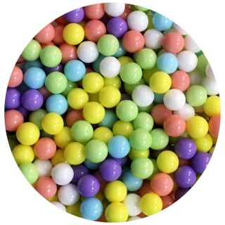 Perle en sucre Mélange pastel 6.5 mm Perle en sucre Mélange pastel 6.5 mm