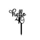 Ornement Acrylique noir - Hello 40