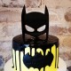 Ornement Acrylique noir - Masque de Batman