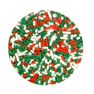Vermicelles, confettis et sprinkles pour déco de gâteau de Noël