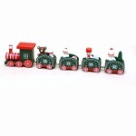 Petit train vert et rouge de Noël