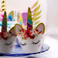 Wrap à cupcake Licorne