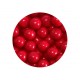 Perle chocolatée 10 mm - Rouge