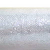 Rouleau de papier aluminium Feuillage Blanc