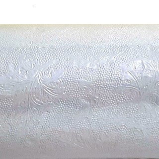 Rouleau de papier aluminium Feuillage Blanc
