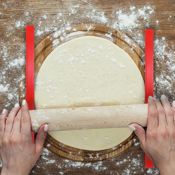 Rouleau à pâtisserie,Règle de mesure de l'épaisseur de la pâte