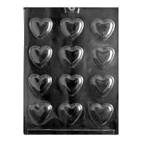 Moule à chocolat Coeur uni à bordure