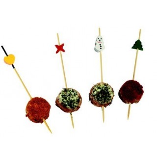 Brochette bambou Noël Brochette bambou Noël