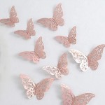 Papillons Rose gold