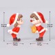 Figurines Enfants de Noël au nez rouge