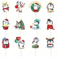 Picks Adorable Pingouin de Noël