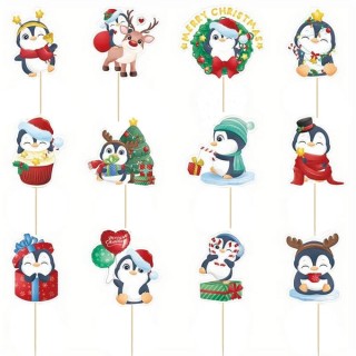 Picks Adorables Pingouins de Noël